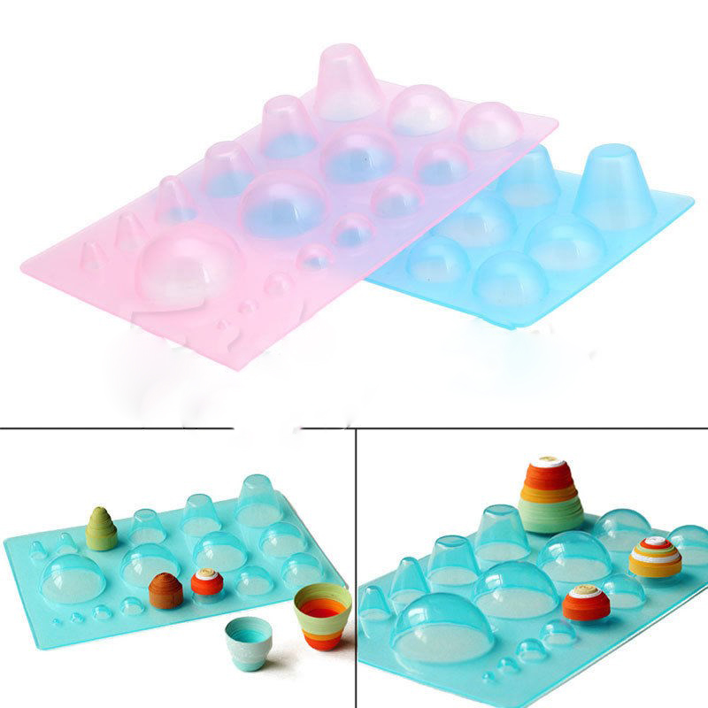 Art Quilling Craft - Kunststoff Papier Quilling Form Halbe Kugel