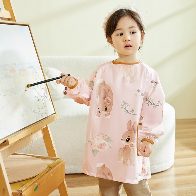 Art Craft Preschool - Kinder Wasserdichter Kunst-Schutzanzug Langärmliges Malschürze Geeignet