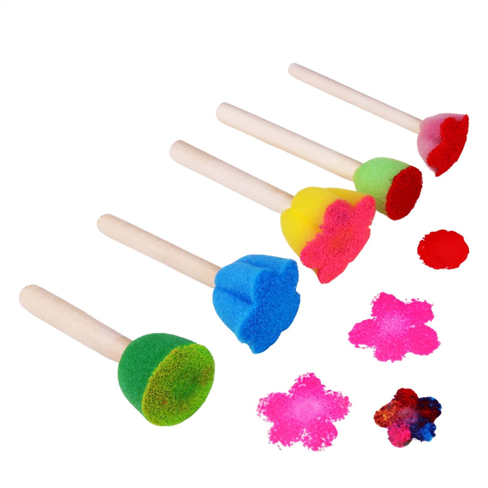 Art Craft Preschool - 5 Stück wiederverwendbare Kinder-Farbschwämme, leicht zu