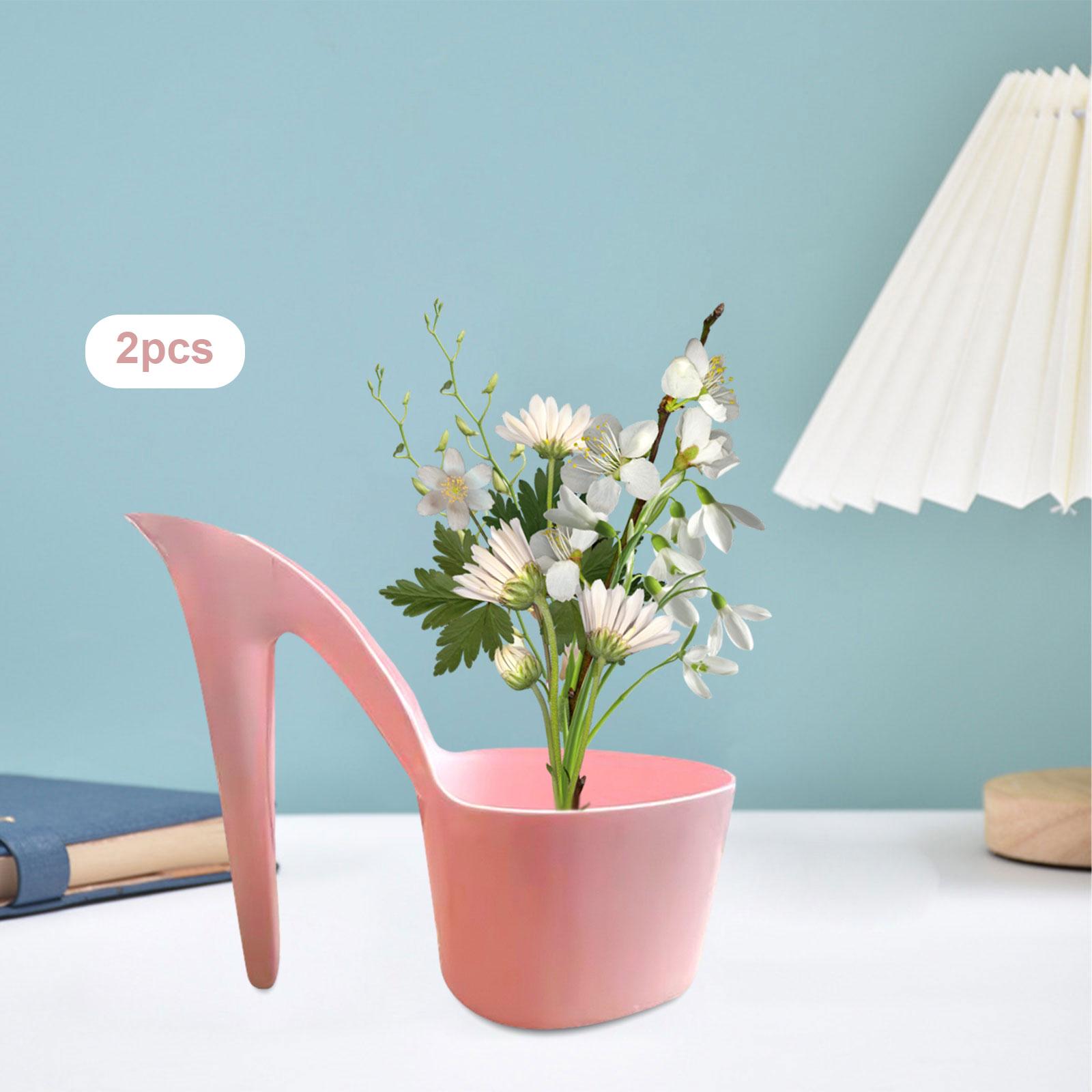 Art And Craft For Nursery - 2x Blumentopf Dame Schuh Form Kunst