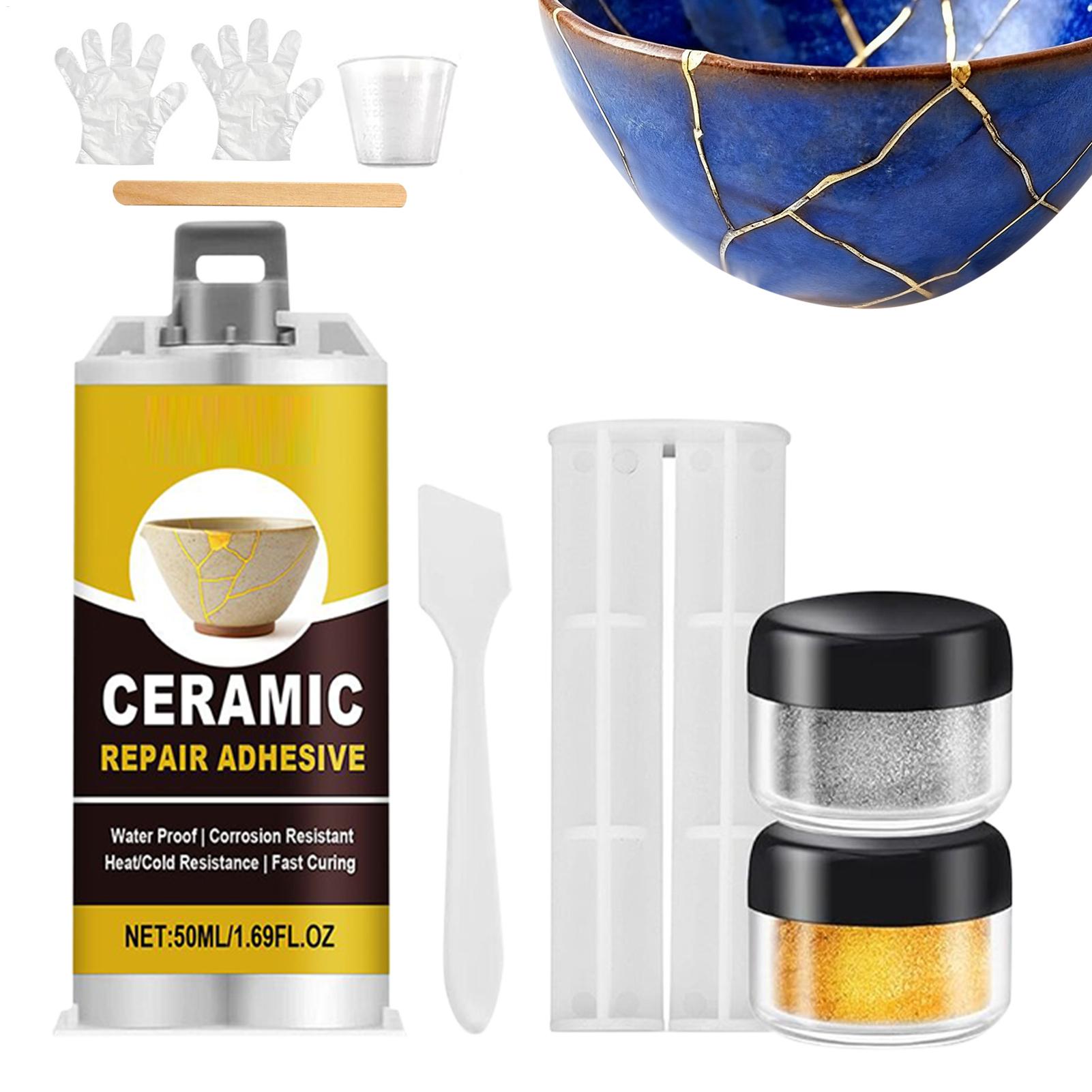 Art Craft Workshop - Keramik-Porzellan-Glas-Klebeset, Effektives Kunstklebstoff-Set, Starkes Reparaturset, Einfache