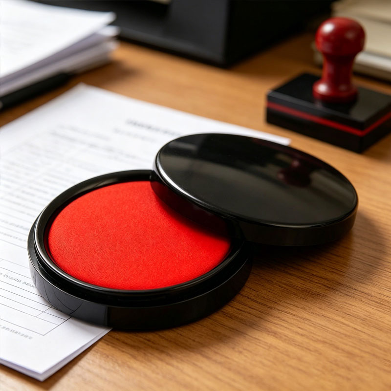 Stamping Ink Pad - 2 Stück Rot Geeignet für Fingerabdruck-Replikation