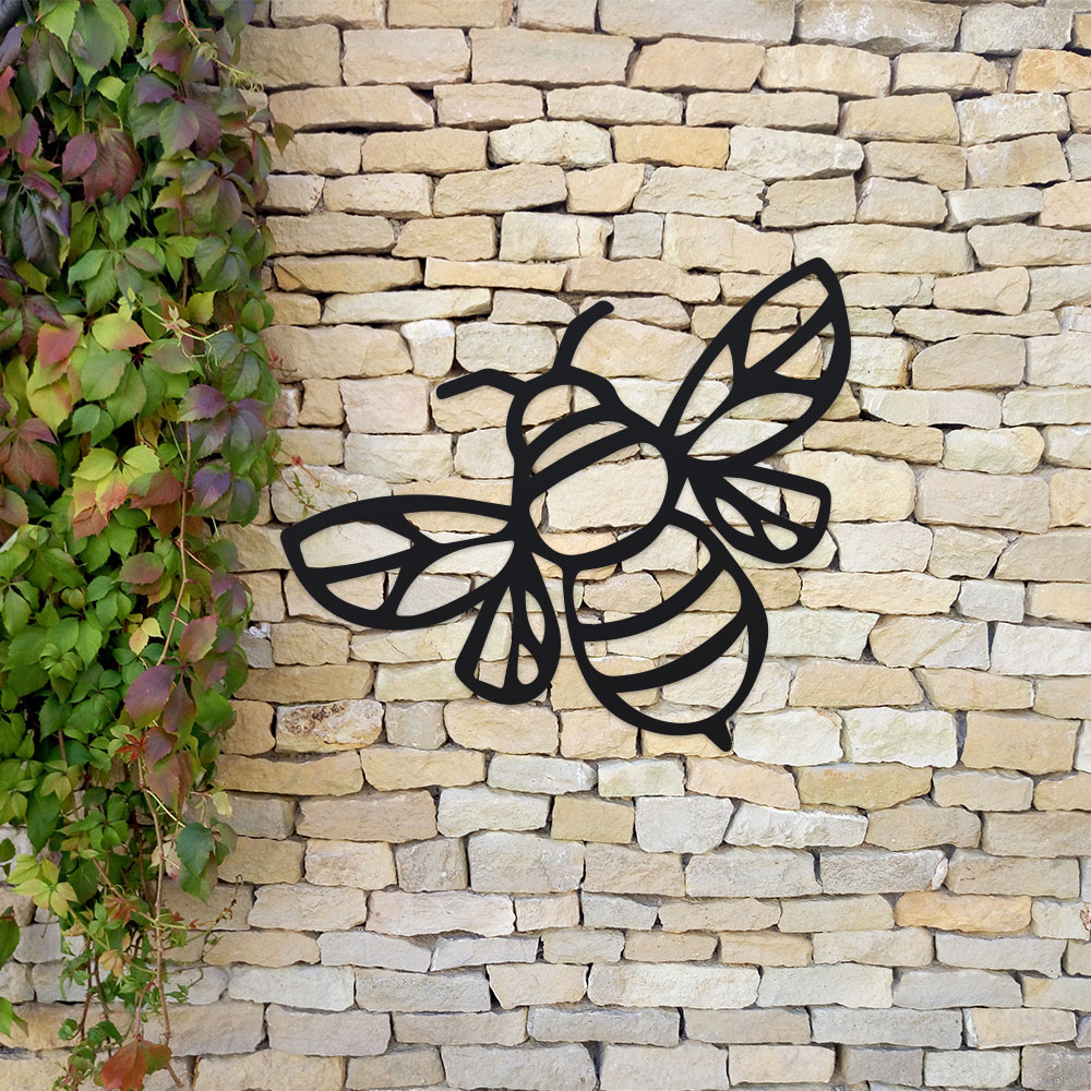 Art And Craft For Nursery - 1 Stück Metall-Bienenstock-Schild-Set – Farmhouse-Chic Metall-Wandkunst