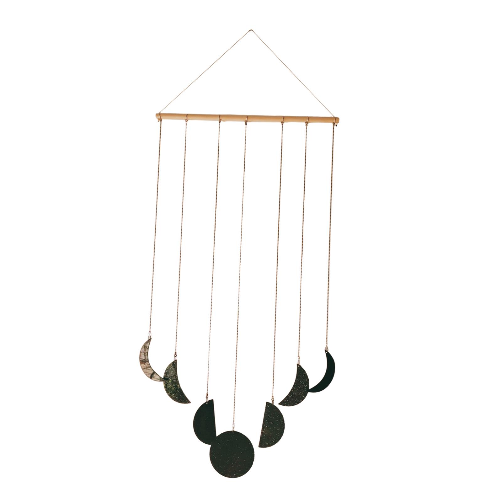 Art And Craft For Nursery - Mondphasen-Wanddekoration, Boho-Kunsthandwerk, dekorative Wandkunst, Wandornament für