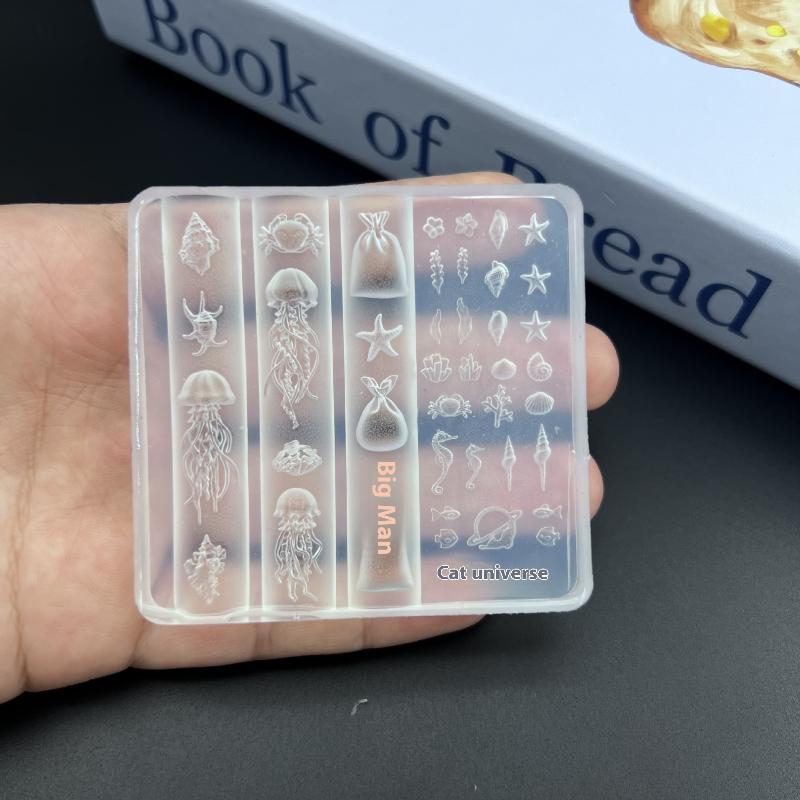 Art Craft Jellyfish - 3D DIY Nagelkunst-Dekoration Quallen Seesterne Muscheln