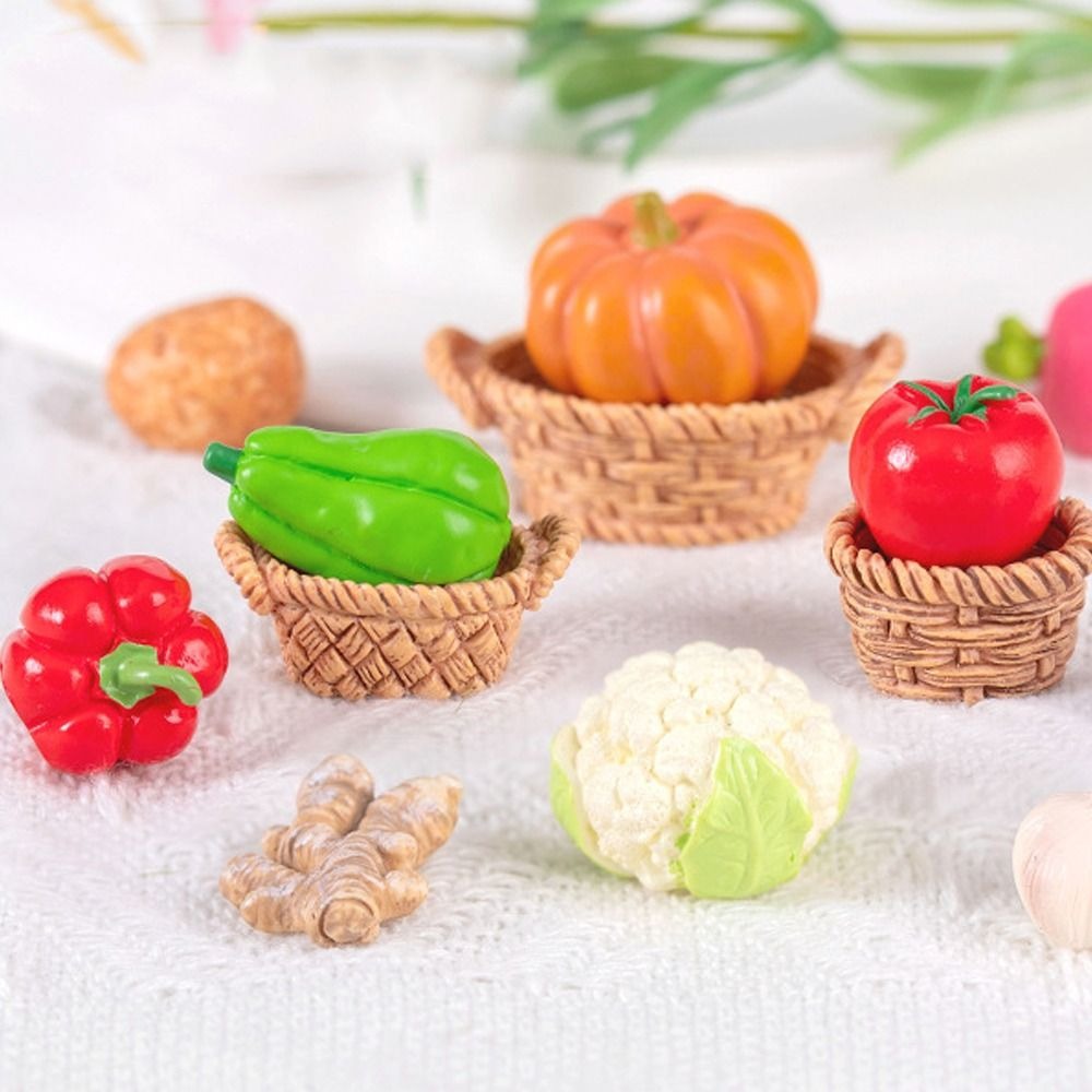 Art Craft Vegetables - Niedliche Gemüsebeiguren, Miniaturen, Kunstharz, Kunsthandwerk, Kunsthandwerk,