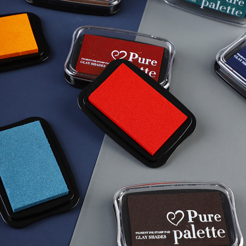 Stamping Ink Pad - 12 Farben großes Vintage-Stempelkissen für Stempel,