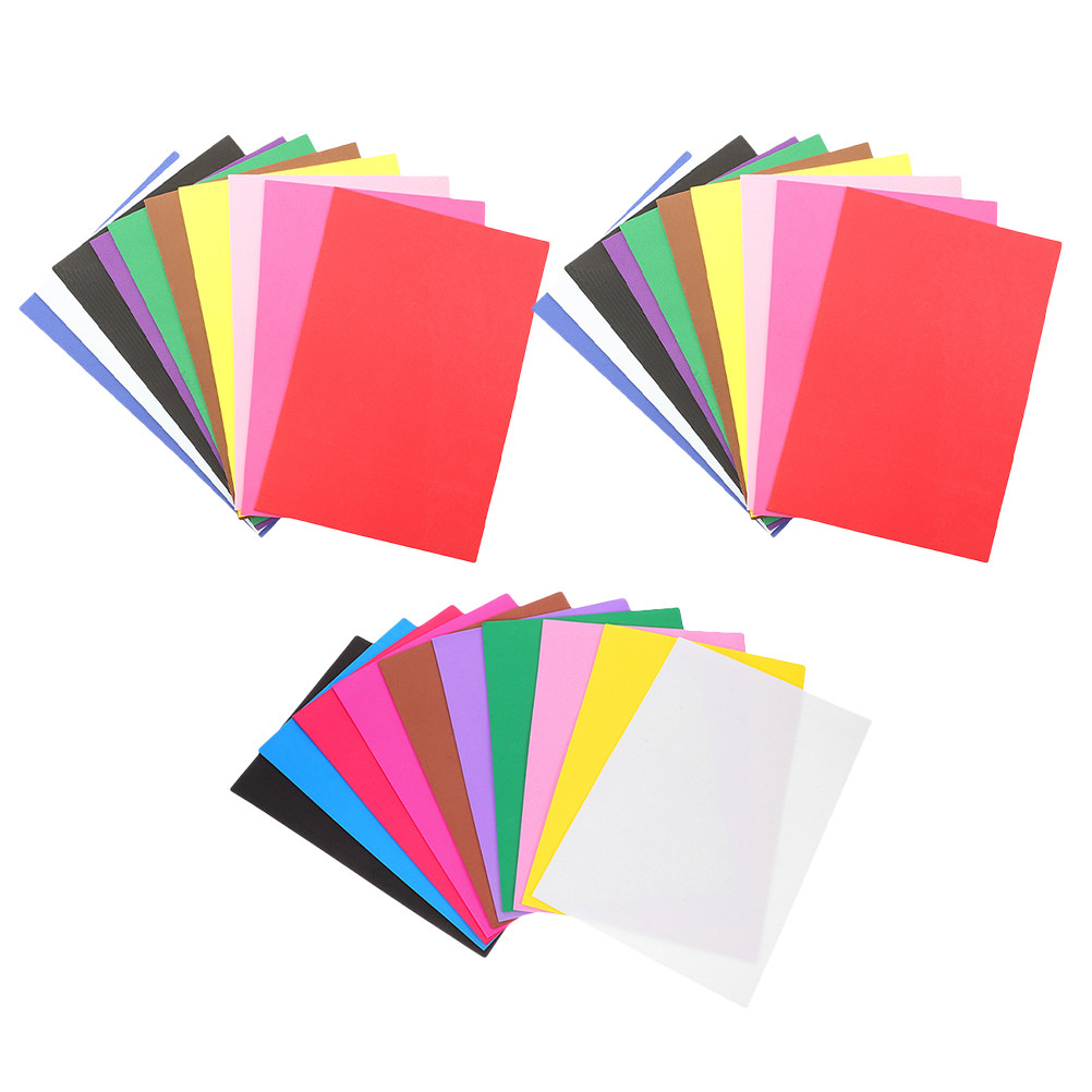 Art Craft Preschool - 30 Stück Bunte Schaumstoffbögen, Kindersicheres EVA-Bastelmaterial,