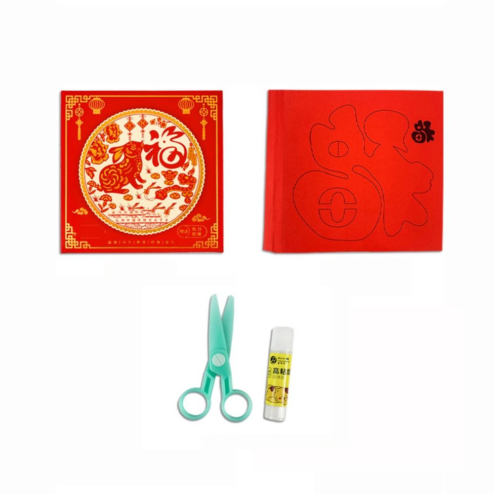 Art Craft Easy With Paper - Traditionelle DIY-Papierschnitt-Kunsthandwerke aus China: Halbfertige Linienkunst-Zuschnitte