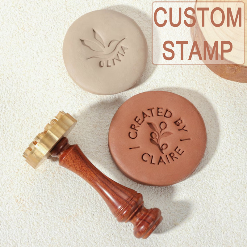 Art Craft Logo Design - Individueller Töpferstempel für Ton, Personalisiertes Logo-Design