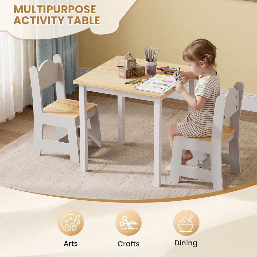 Kindertisch und 2 Stühle, Klei – Art And Craft For Nursery Bewertung und Preis