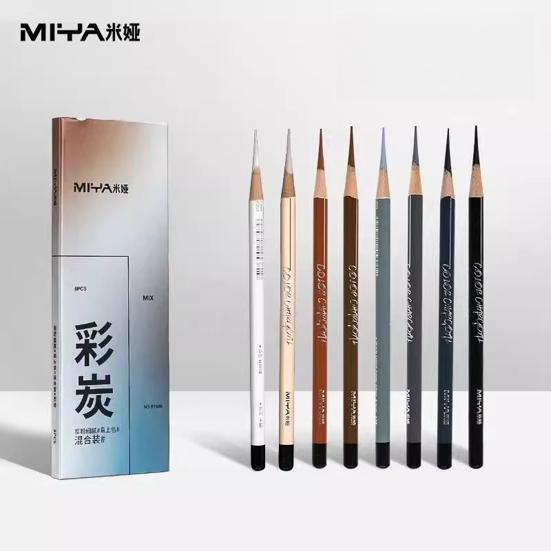 MIYA Bunte Kohlestifte, 8 vers – Sketching Charcoal Set Bewertung und Preis
