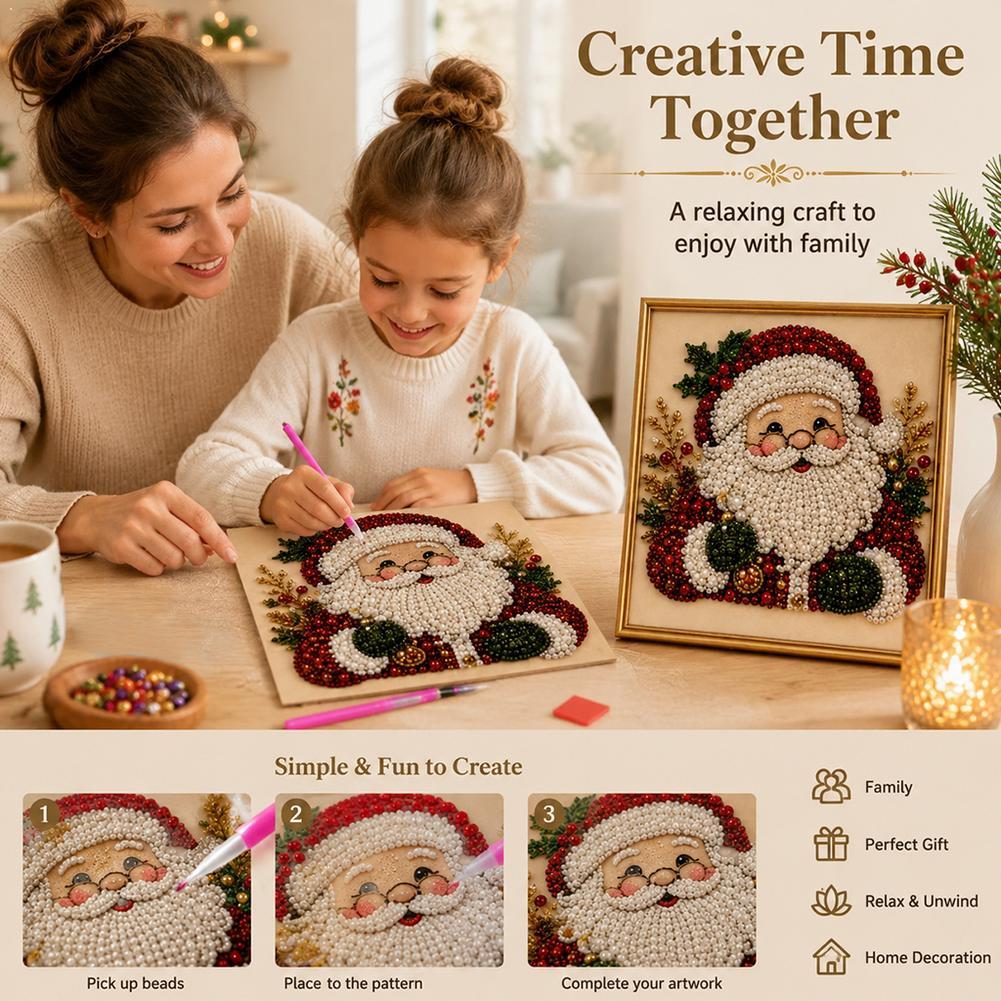 Weihnachtsmann Perlen-Kunst DI – Art Craft Kit Bewertung und Preis