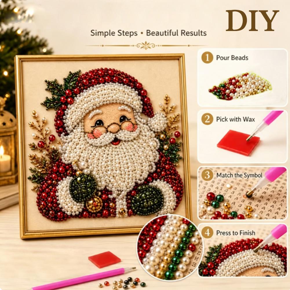 Weihnachtsmann Perlen-Kunst DI – Art Craft Kit Bewertung und Preis