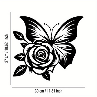 1, Eisen-Schmetterlings-Rosen- – Art Craft Logo Design Bewertung und Preis