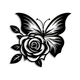 1, Eisen-Schmetterlings-Rosen- – Art Craft Logo Design Bewertung und Preis