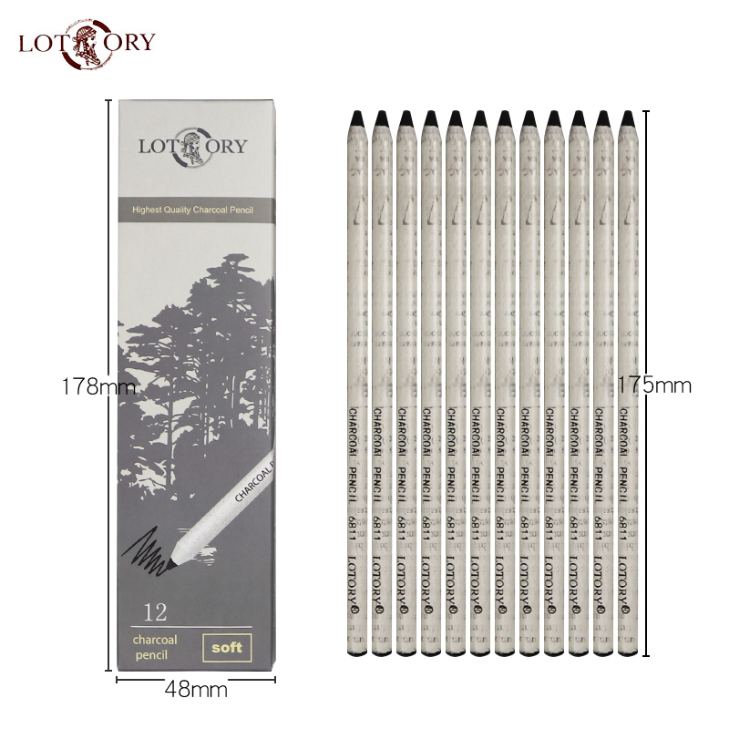 LOTORY 12 stücke Schwarz Skizz – Sketching Charcoal Set Bewertung und Preis