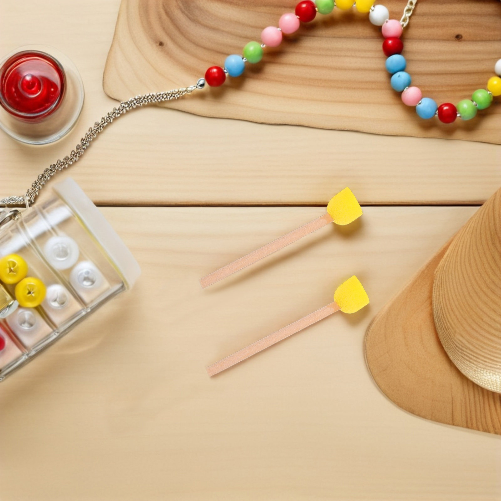 80 Stück runde Schwammpinsel m – Art Craft Preschool Bewertung und Preis