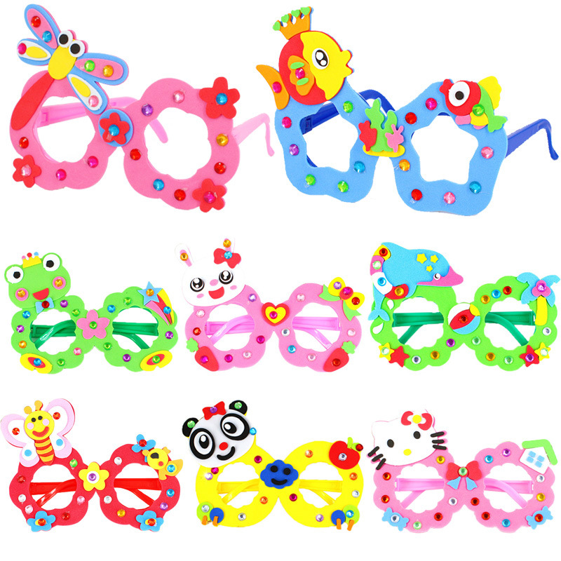 Kinder DIY Eva Diamant Brille  – Art Craft Glasses Frames Bewertung und Preis