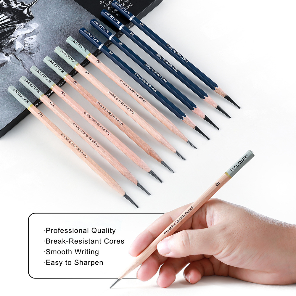KALOUR 25/22-teiliges Skizzier – Sketching Charcoal Set Bewertung und Preis