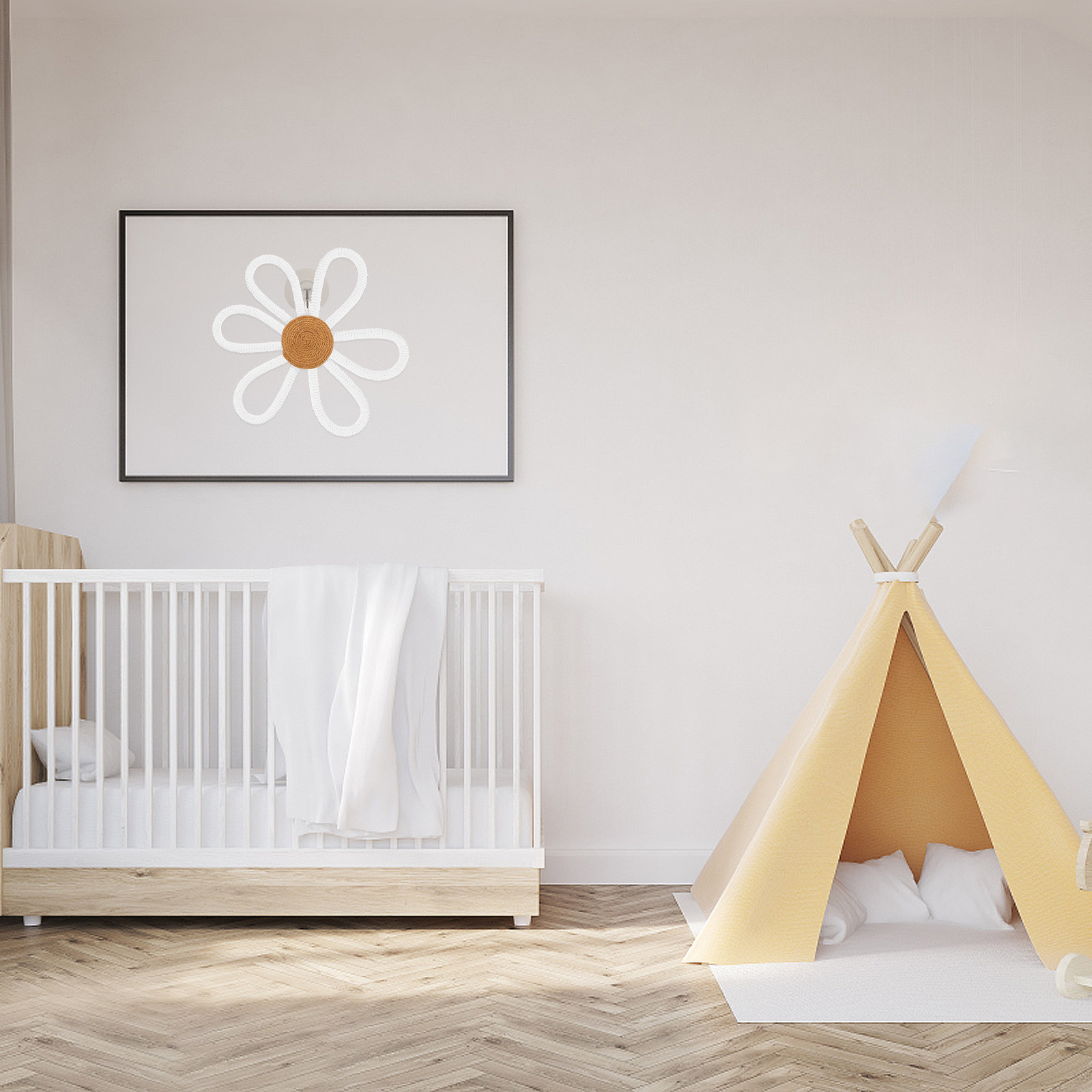 Gewebte Gänseblümchen-Wanddeko – Art And Craft For Nursery Bewertung und Preis