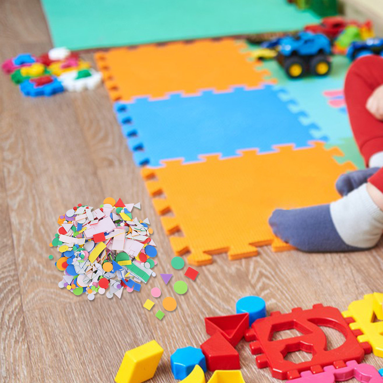 960 Stück selbstklebende Kinde – Art Craft Preschool Bewertung und Preis