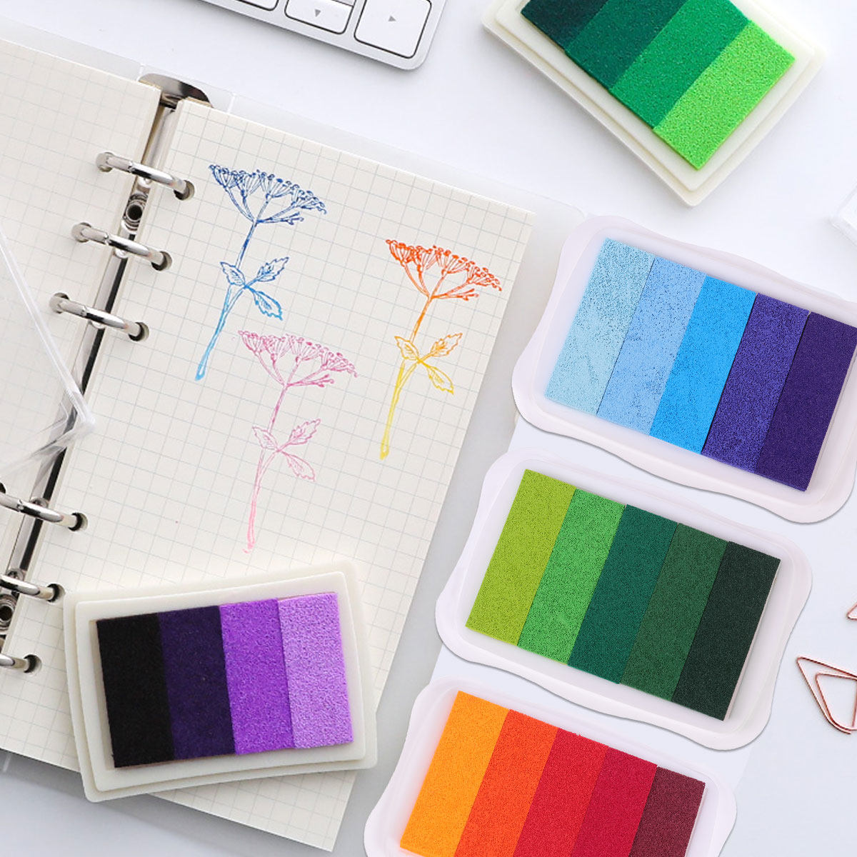 5-Farben-Gradienten-Stempelkis – Art Craft Easy With Paper Bewertung und Preis