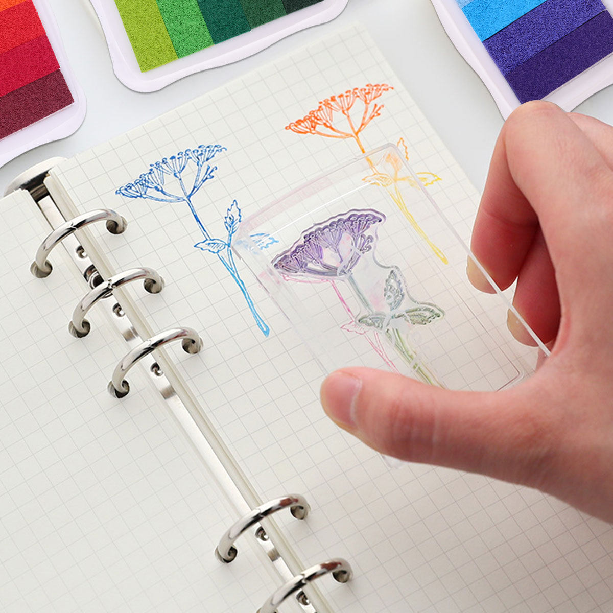 5-Farben-Gradienten-Stempelkis – Art Craft Easy With Paper Bewertung und Preis