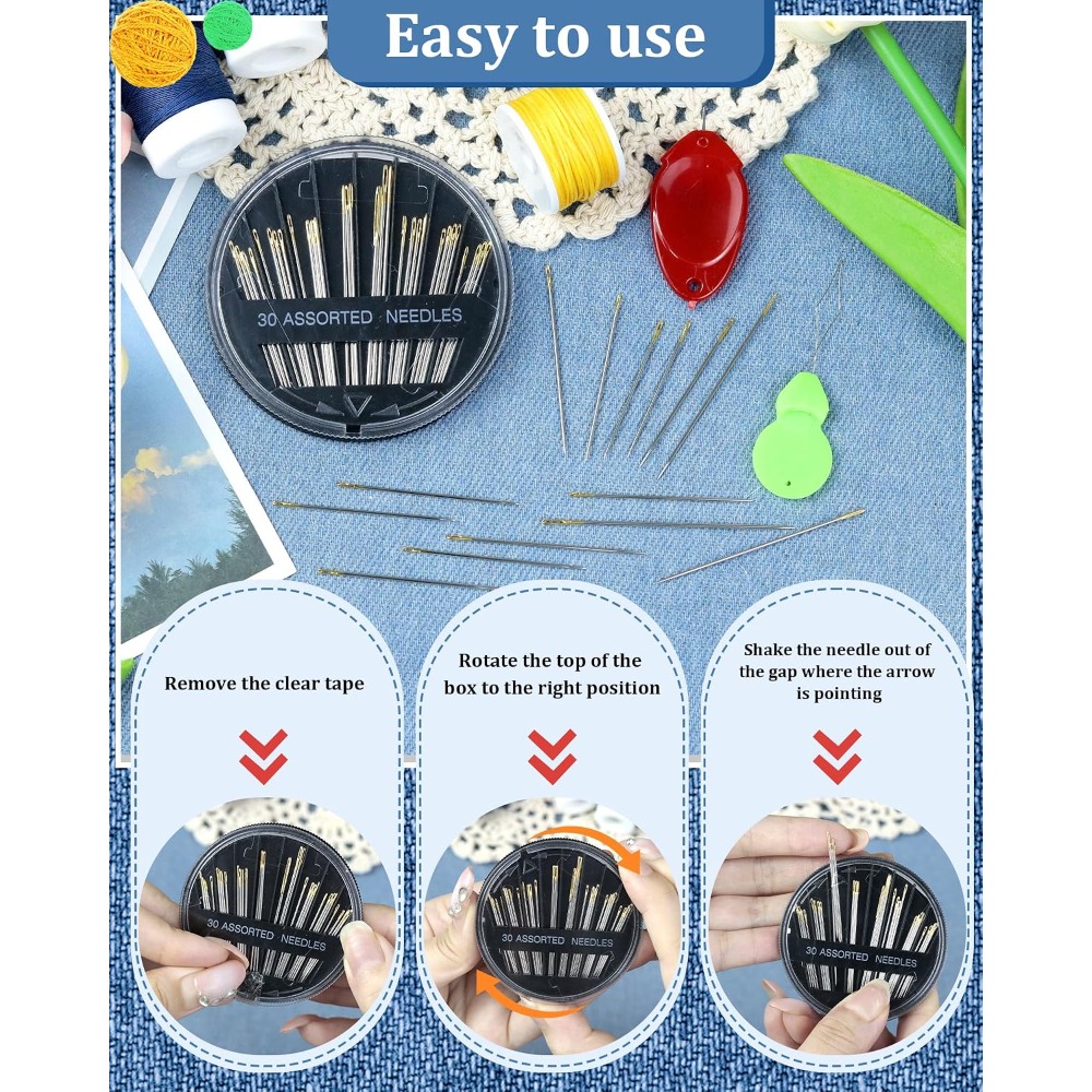 30-teiliges Stahl-Handnähnadel – Art Craft Kit Bewertung und Preis