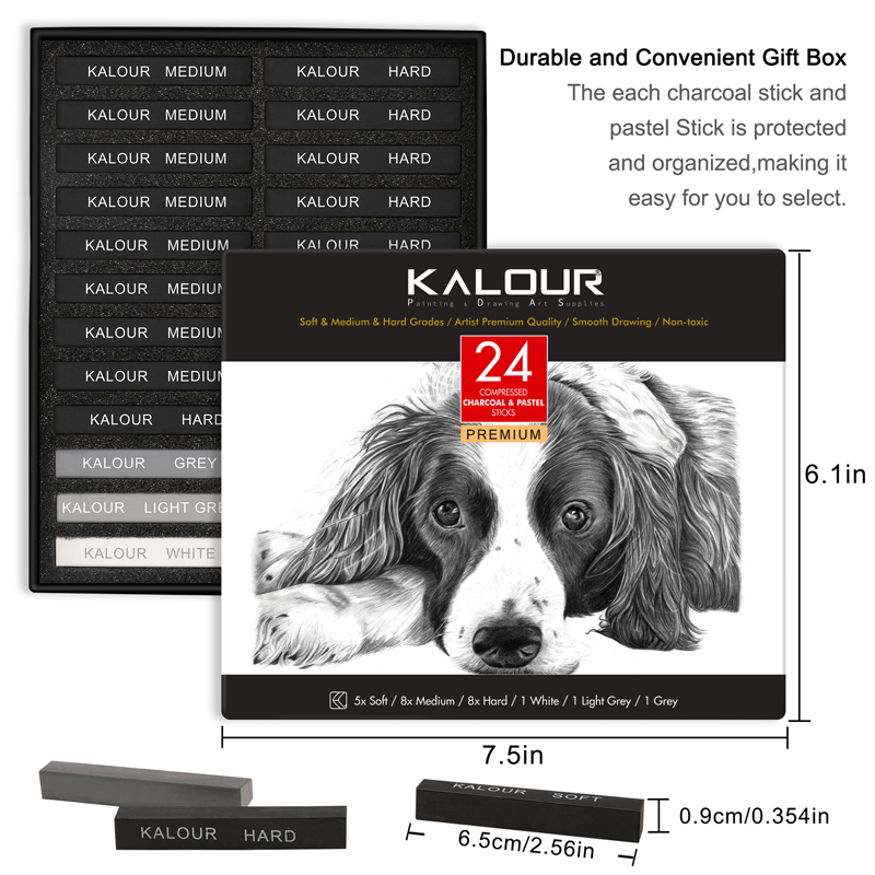 24 farben Set Weiche Pastell M – Sketching Charcoal Set Bewertung und Preis