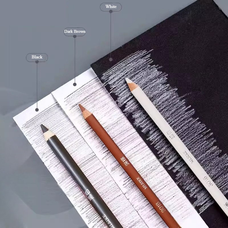 MLSIKE Farbkohlestifte, 6/12/2 – Sketching Charcoal Set Bewertung und Preis