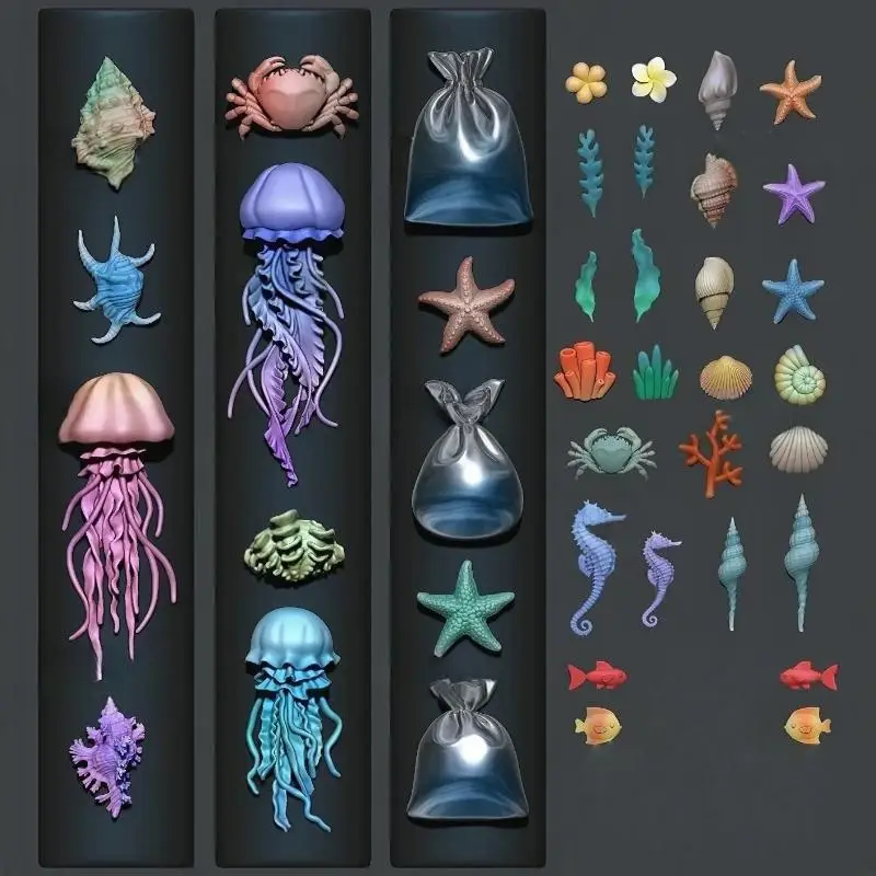 3D Ozean Serie Silikon Quallen – Art Craft Jellyfish Bewertung und Preis