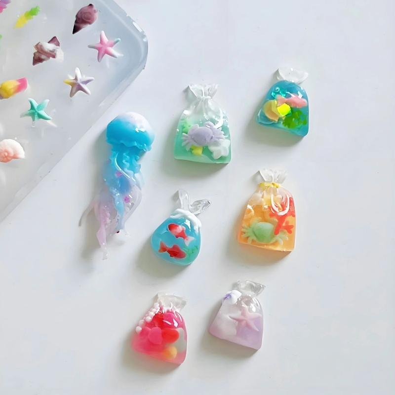 3D Ozean Serie Silikon Nagel F – Art Craft Jellyfish Bewertung und Preis
