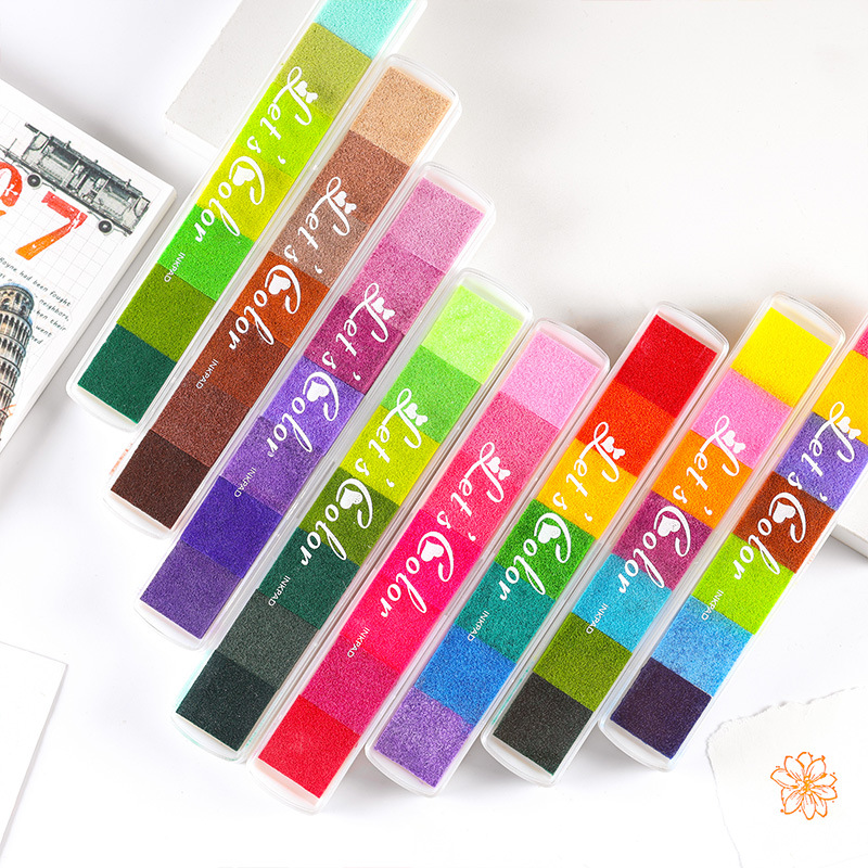 Niedliches Mehrfarbiges Stempe – Stamping Ink Pad Bewertung und Preis