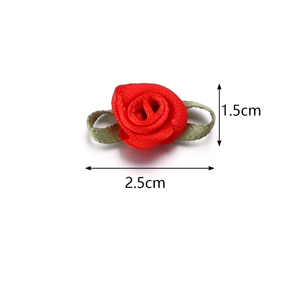 50pcs 1.5x2.5cm 18 Farben für  – Art Craft Flower Bewertung und Preis