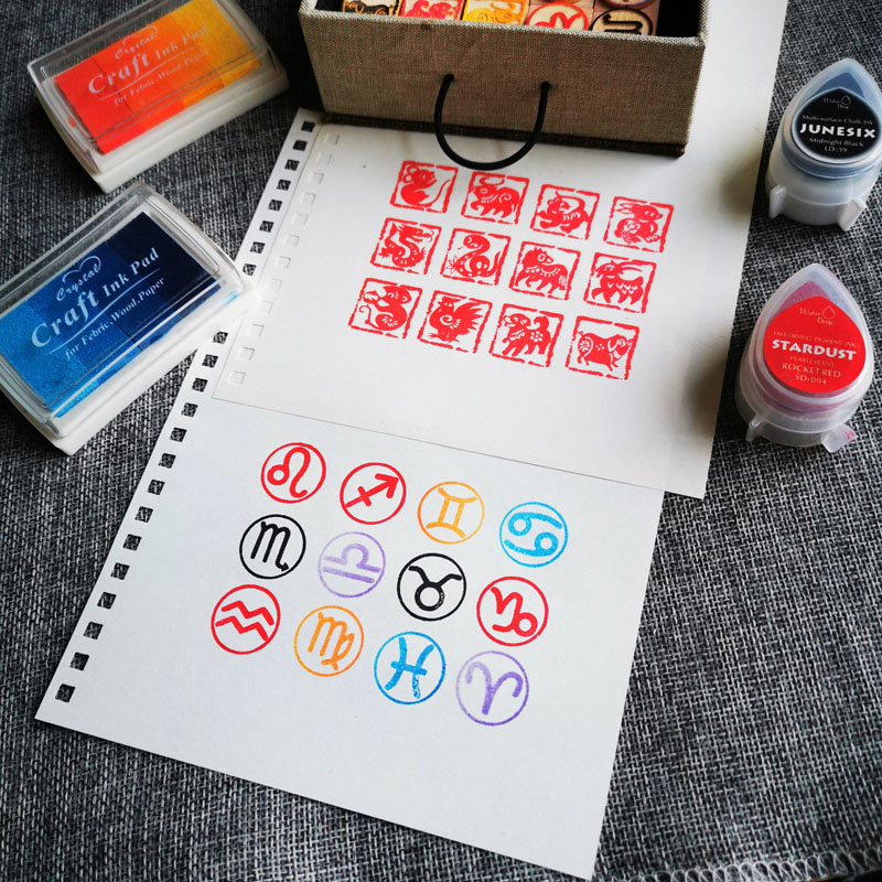 DIY Zwölf Sternzeichen Siegel  – Stamping Ink Pad Bewertung und Preis