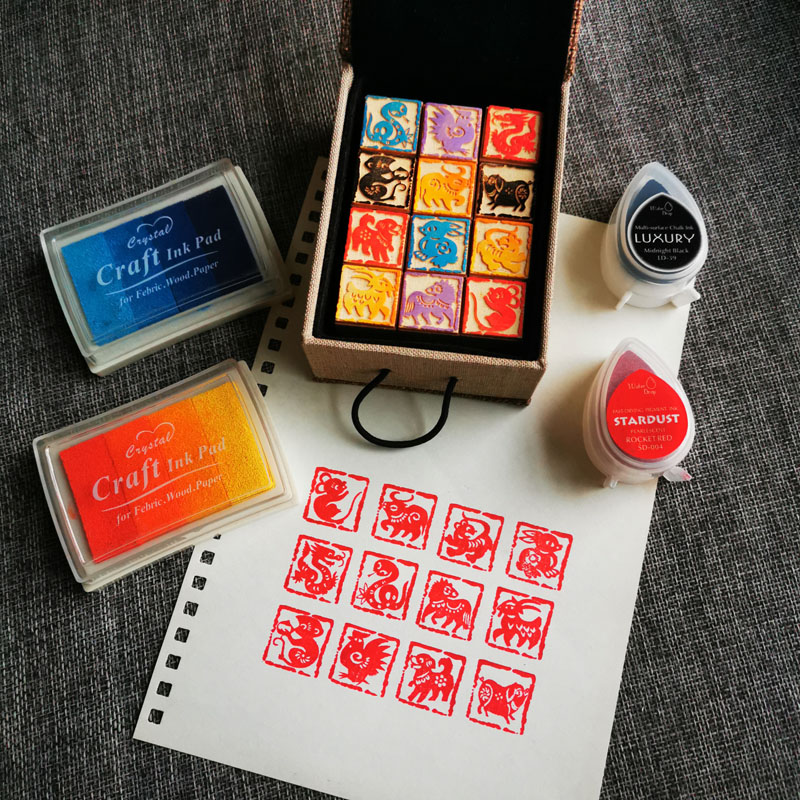 DIY Zwölf Sternzeichen Siegel  – Stamping Ink Pad Bewertung und Preis