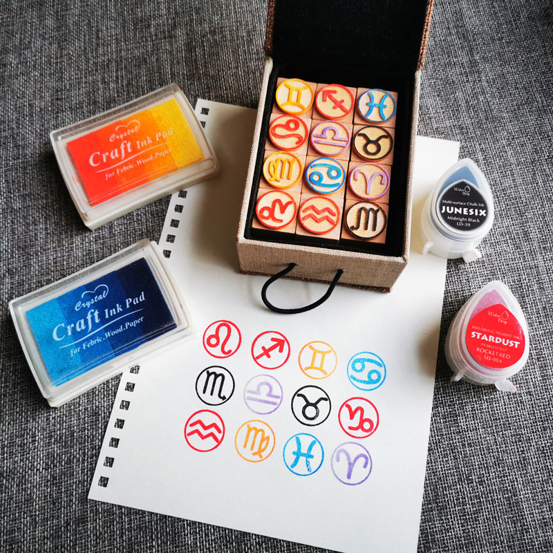 DIY Zwölf Sternzeichen Siegel  – Stamping Ink Pad Bewertung und Preis