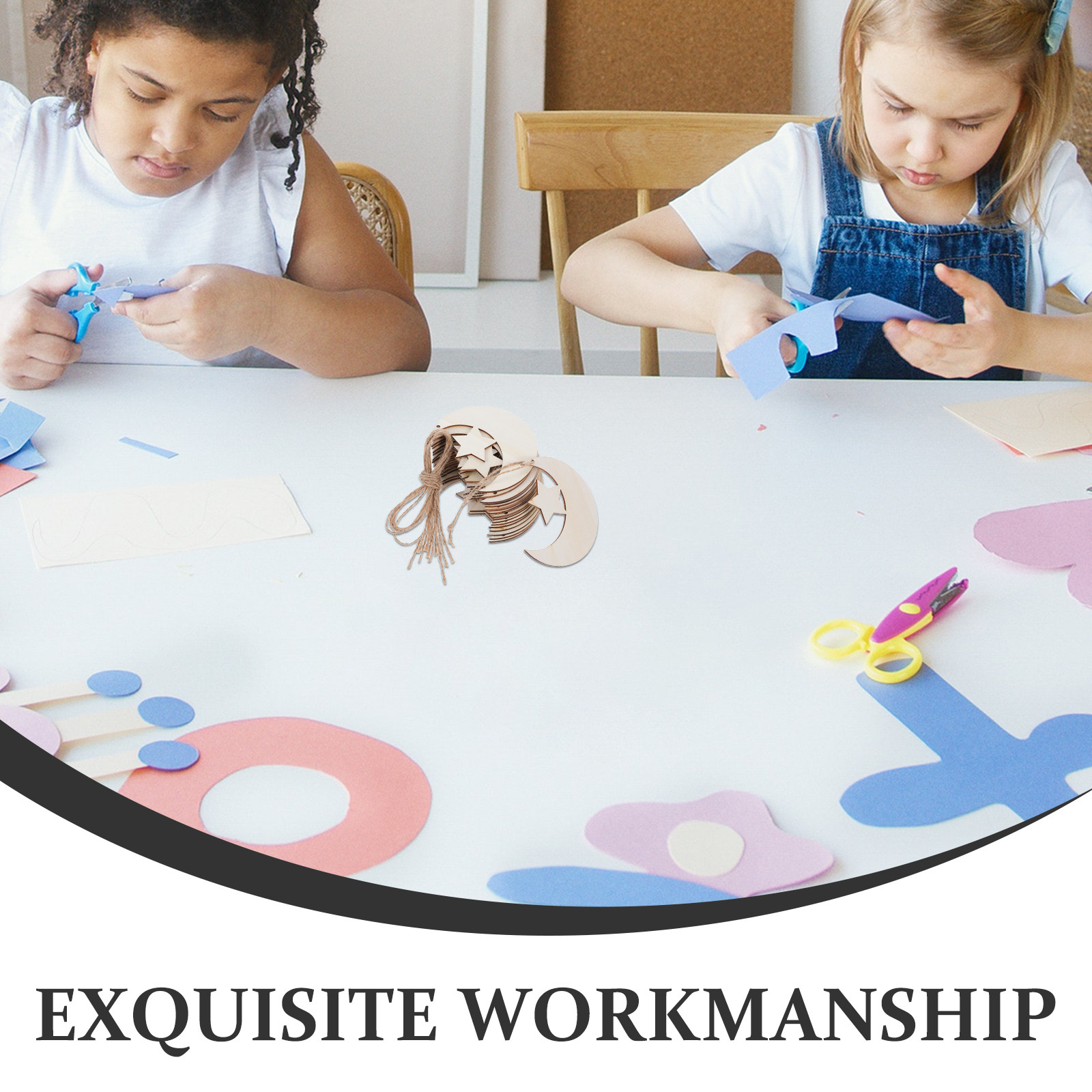 20 Stück unbehandelte Holzmond – Art And Craft For Nursery Bewertung und Preis