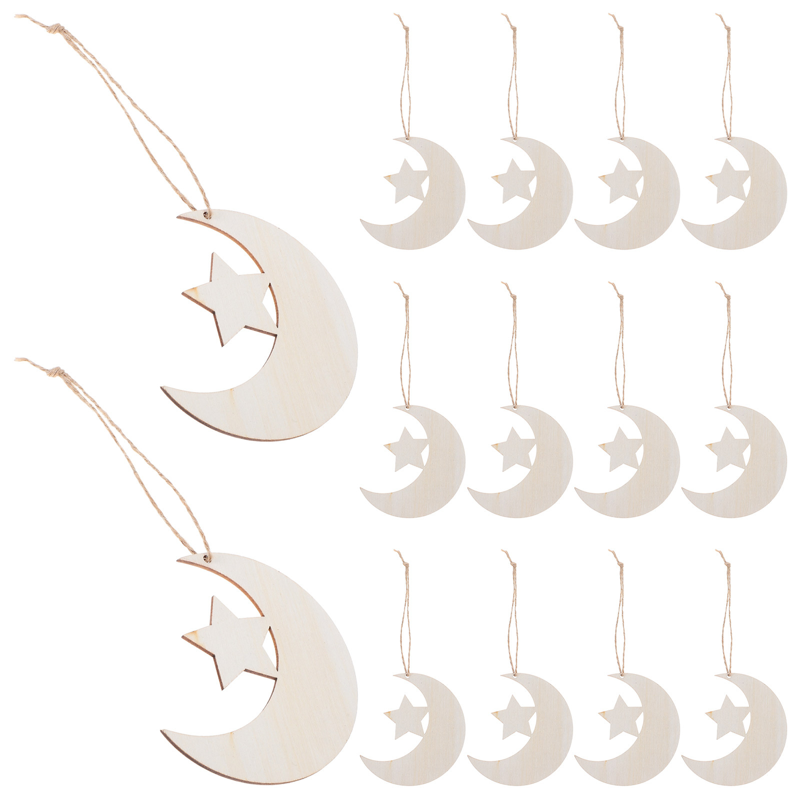 20 Stück unbehandelte Holzmond – Art And Craft For Nursery Bewertung und Preis