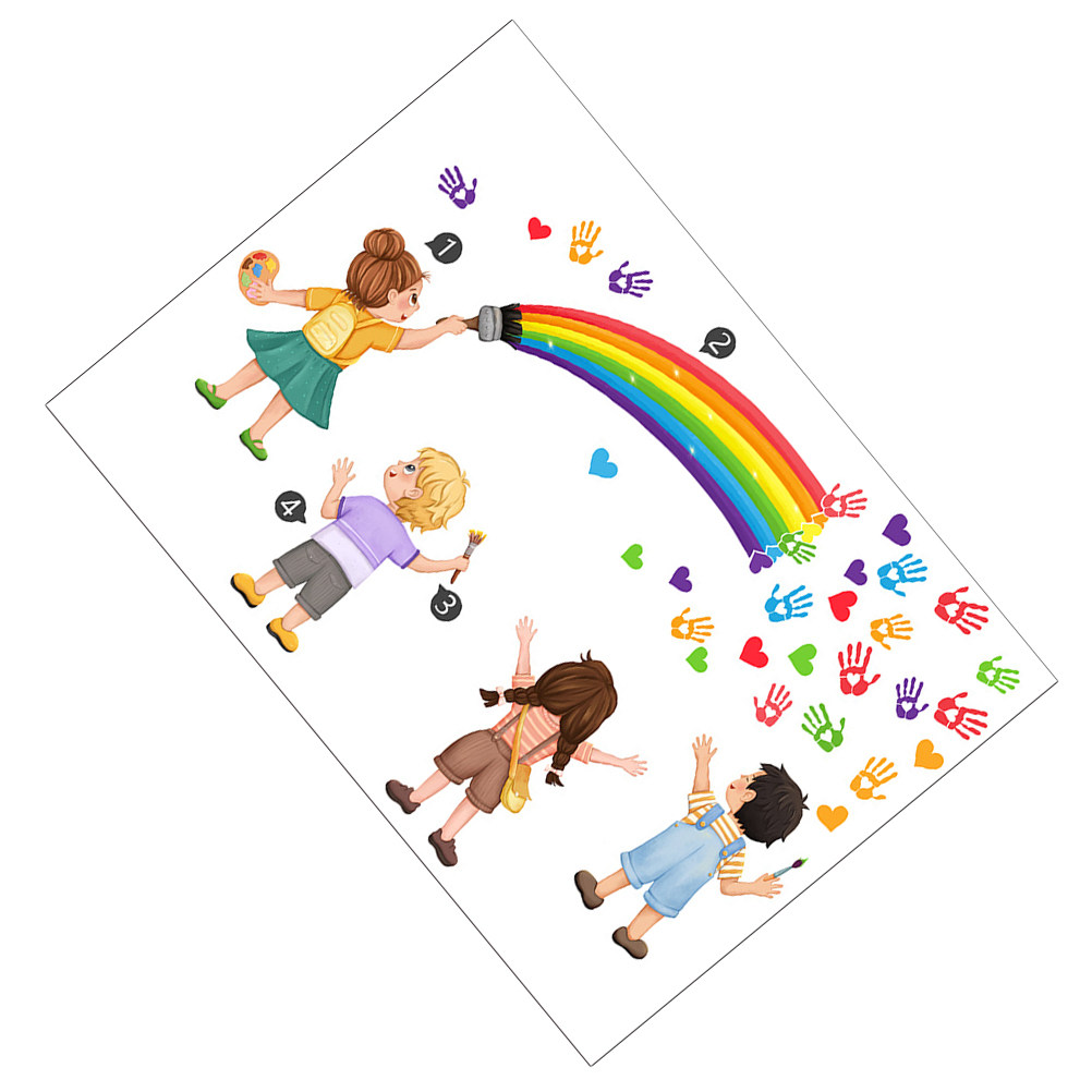 DIY Selbstklebende Regenbogen- – Art And Craft For Nursery Bewertung und Preis