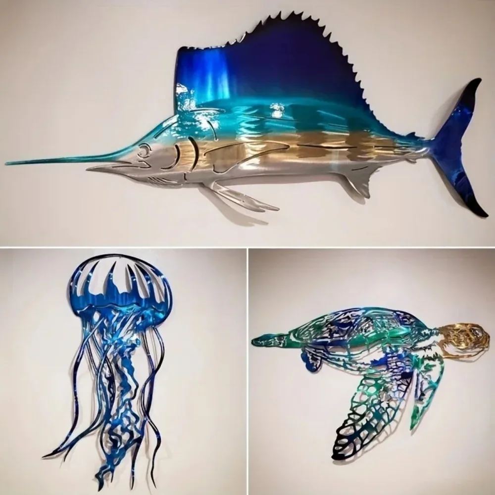 CIFBUY Metall-Wandkunst, Schwe – Art Craft Jellyfish Bewertung und Preis
