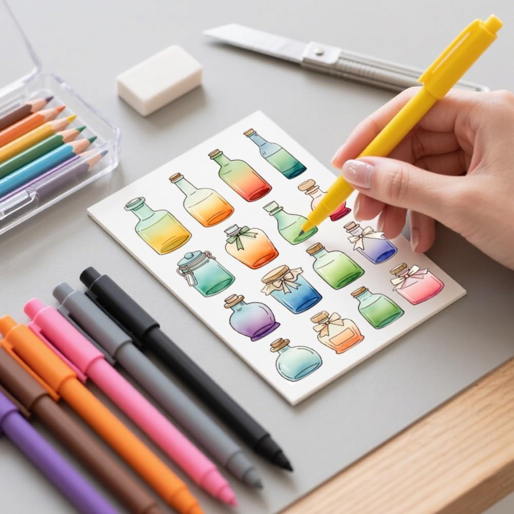 Verschiedene Flaschenformen, t – Stamping Ink Pad Bewertung und Preis