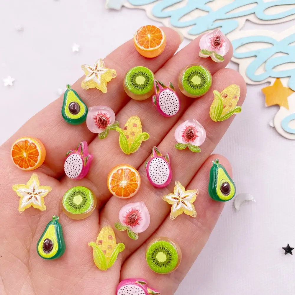 50PCS Harz Nette Mini Bunte Av – Art Craft Vegetables Bewertung und Preis